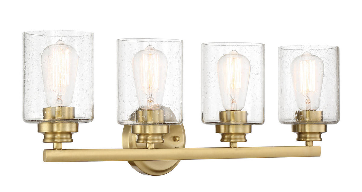 Craftmade - 50504-SB - Four Light Vanity - Bolden - Satin Brass