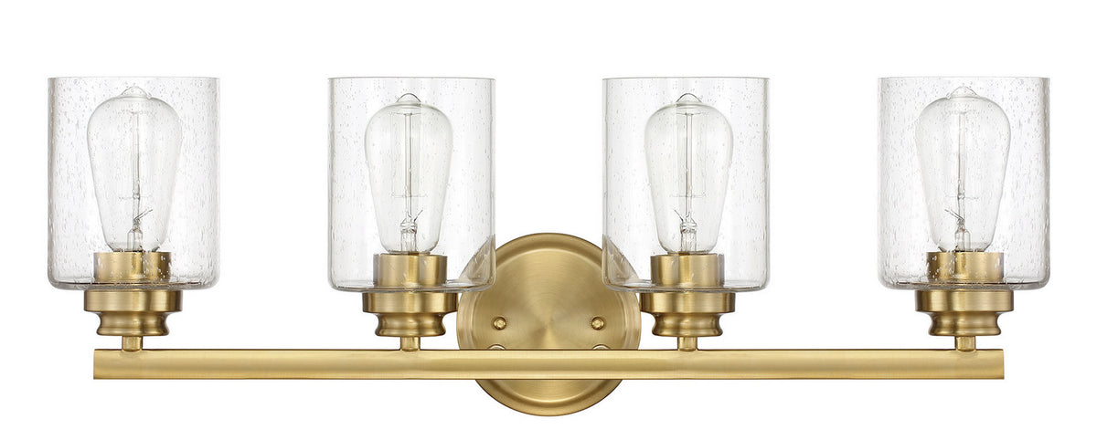 Craftmade - 50504-SB - Four Light Vanity - Bolden - Satin Brass