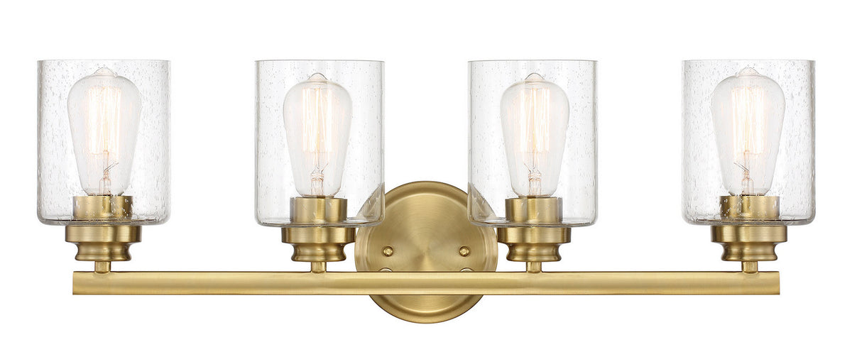Craftmade - 50504-SB - Four Light Vanity - Bolden - Satin Brass