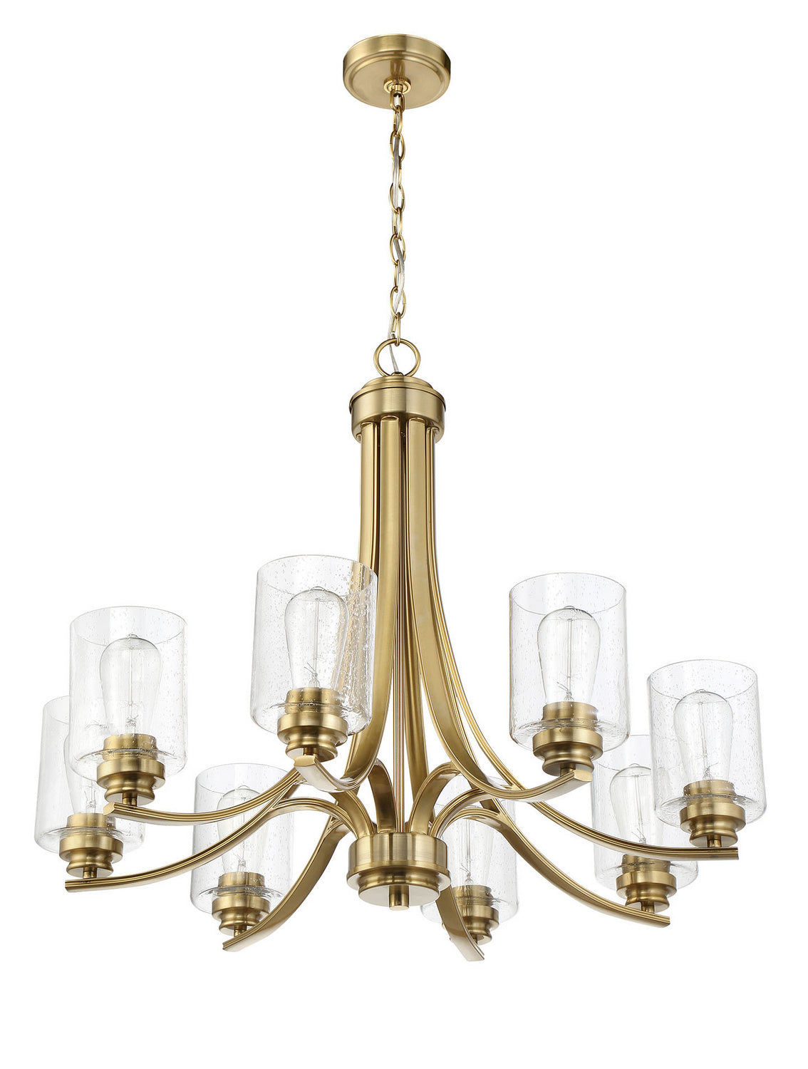 Craftmade - 50528-SB - Eight Light Chandelier - Bolden - Satin Brass