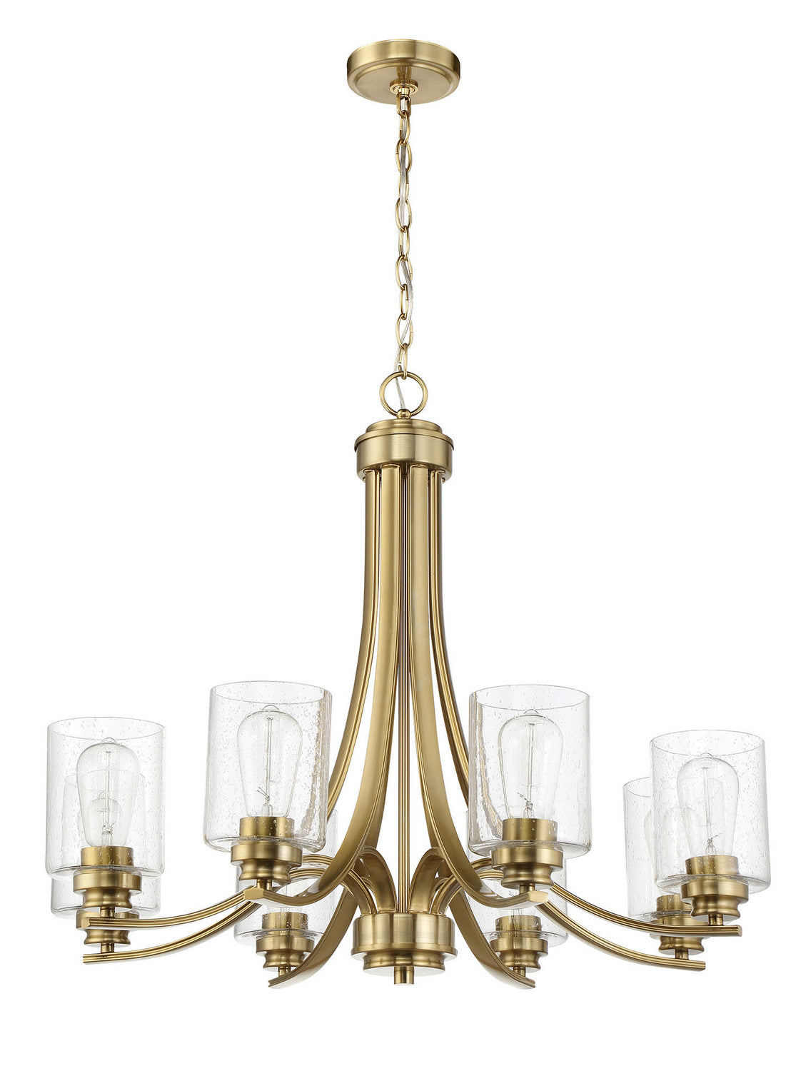 Craftmade - 50528-SB - Eight Light Chandelier - Bolden - Satin Brass