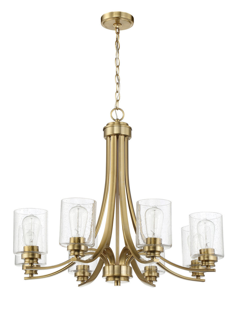 Craftmade - 50528-SB - Eight Light Chandelier - Bolden - Satin Brass