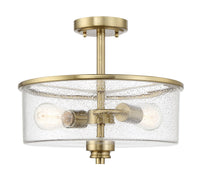 Craftmade - 50552-SB - Two Light Convertible Semi Flush - Bolden - Satin Brass