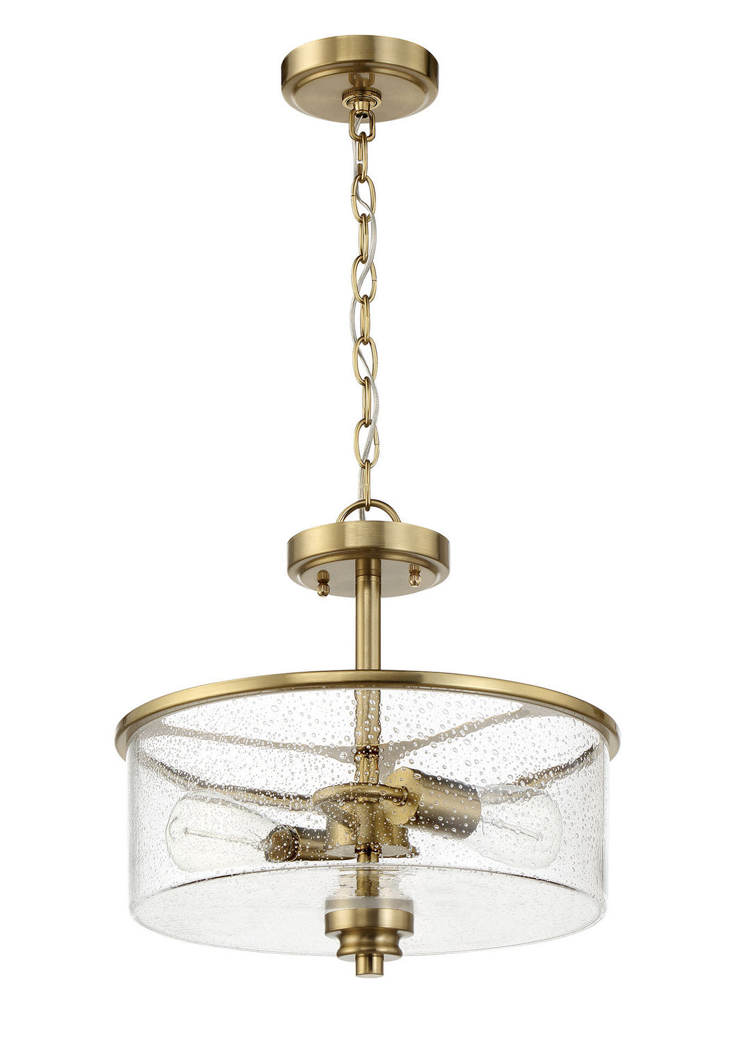 Craftmade - 50552-SB - Two Light Convertible Semi Flush - Bolden - Satin Brass