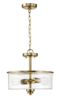 Craftmade - 50552-SB - Two Light Convertible Semi Flush - Bolden - Satin Brass