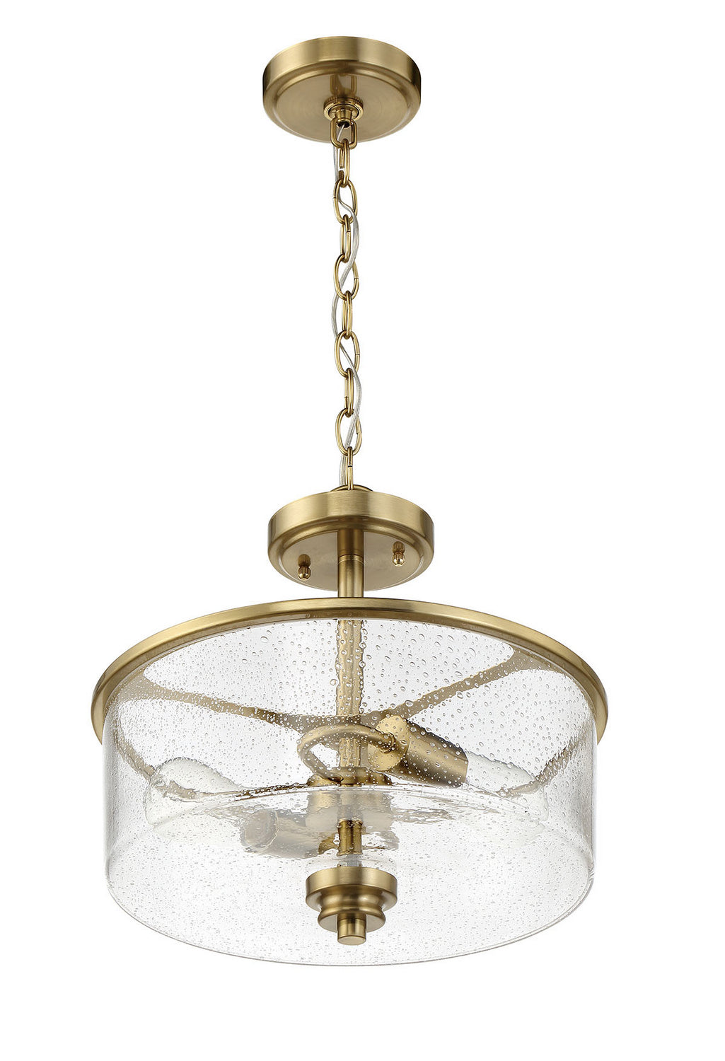 Craftmade - 50552-SB - Two Light Convertible Semi Flush - Bolden - Satin Brass