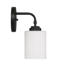 Craftmade One Light Wall Sconce from the Stowe collection in Flat Black finish