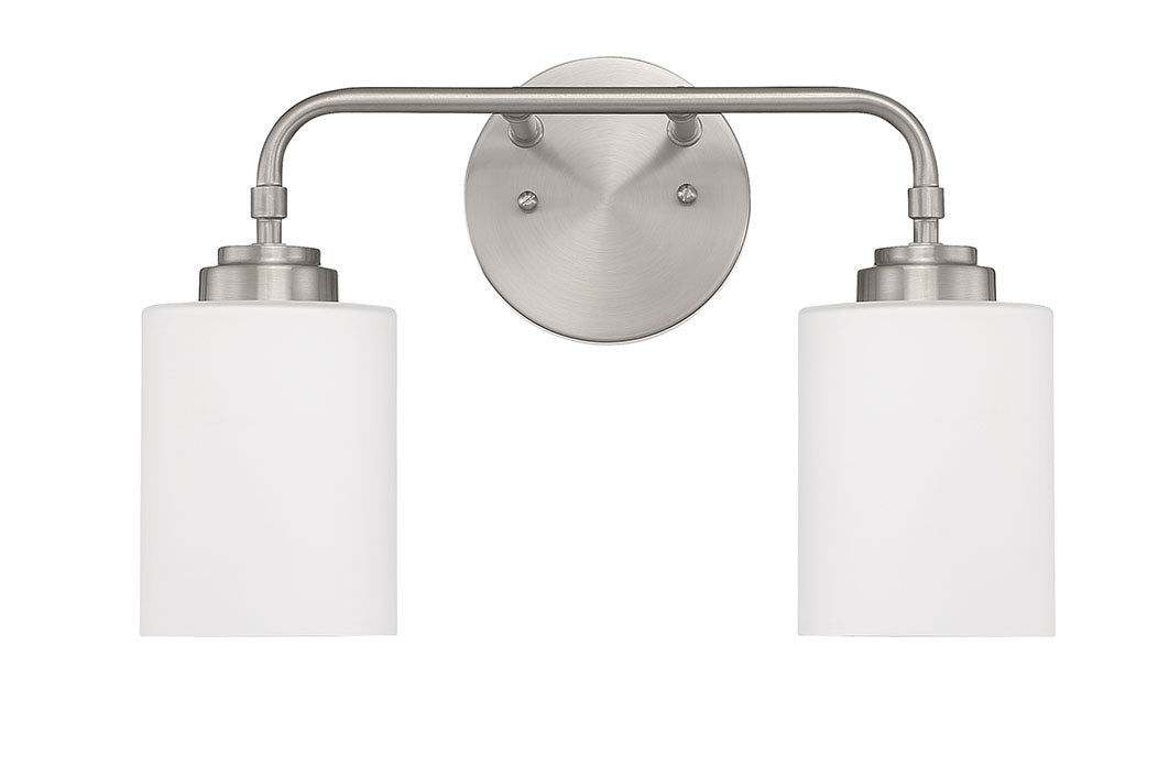 Two Light Vanity from the Stowe collection in Brushed Polished Nickel finish by Craftmade