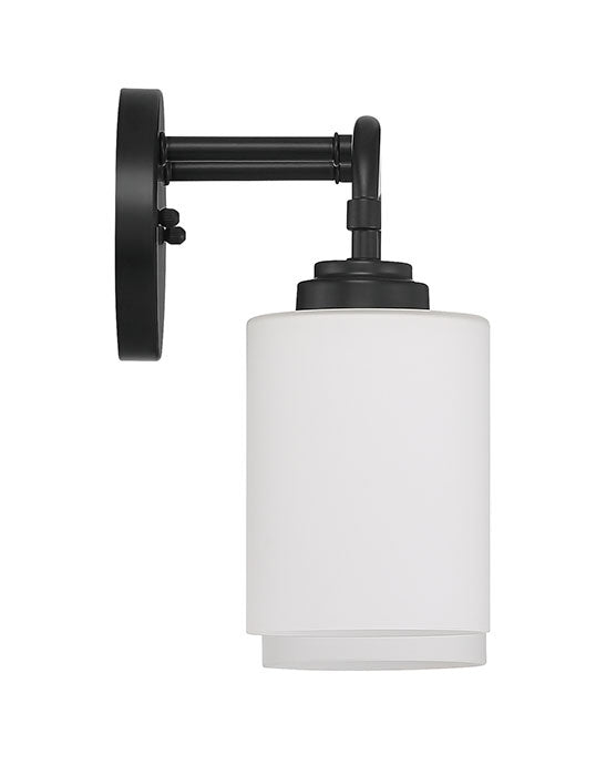 Two Light Vanity from the Stowe collection in Flat Black finish by Craftmade