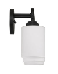 Three Light Vanity from the Stowe collection in Flat Black finish by Craftmade