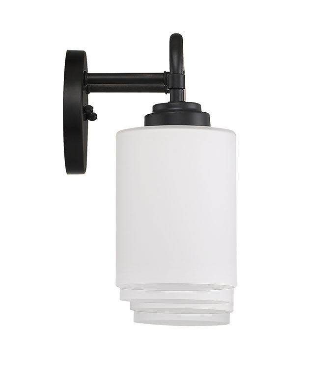 Four Light Vanity from the Stowe collection in Flat Black finish by Craftmade