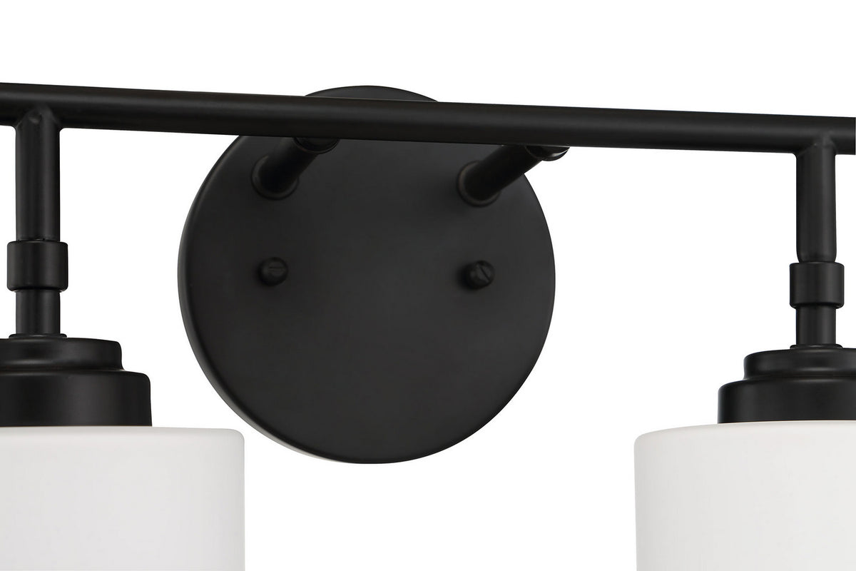 Four Light Vanity from the Stowe collection in Flat Black finish by Craftmade