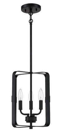 Craftmade - 56033-FB - Three Light Foyer Pendant - Stowe - Flat Black