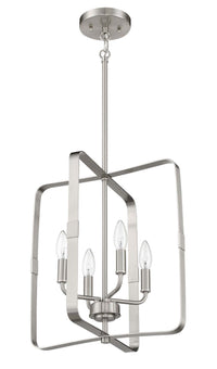 Craftmade - 56034-BNK - Four Light Foyer Pendant - Stowe - Brushed Polished Nickel
