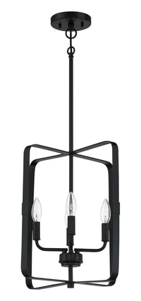 Craftmade - 56034-FB - Four Light Foyer Pendant - Stowe - Flat Black