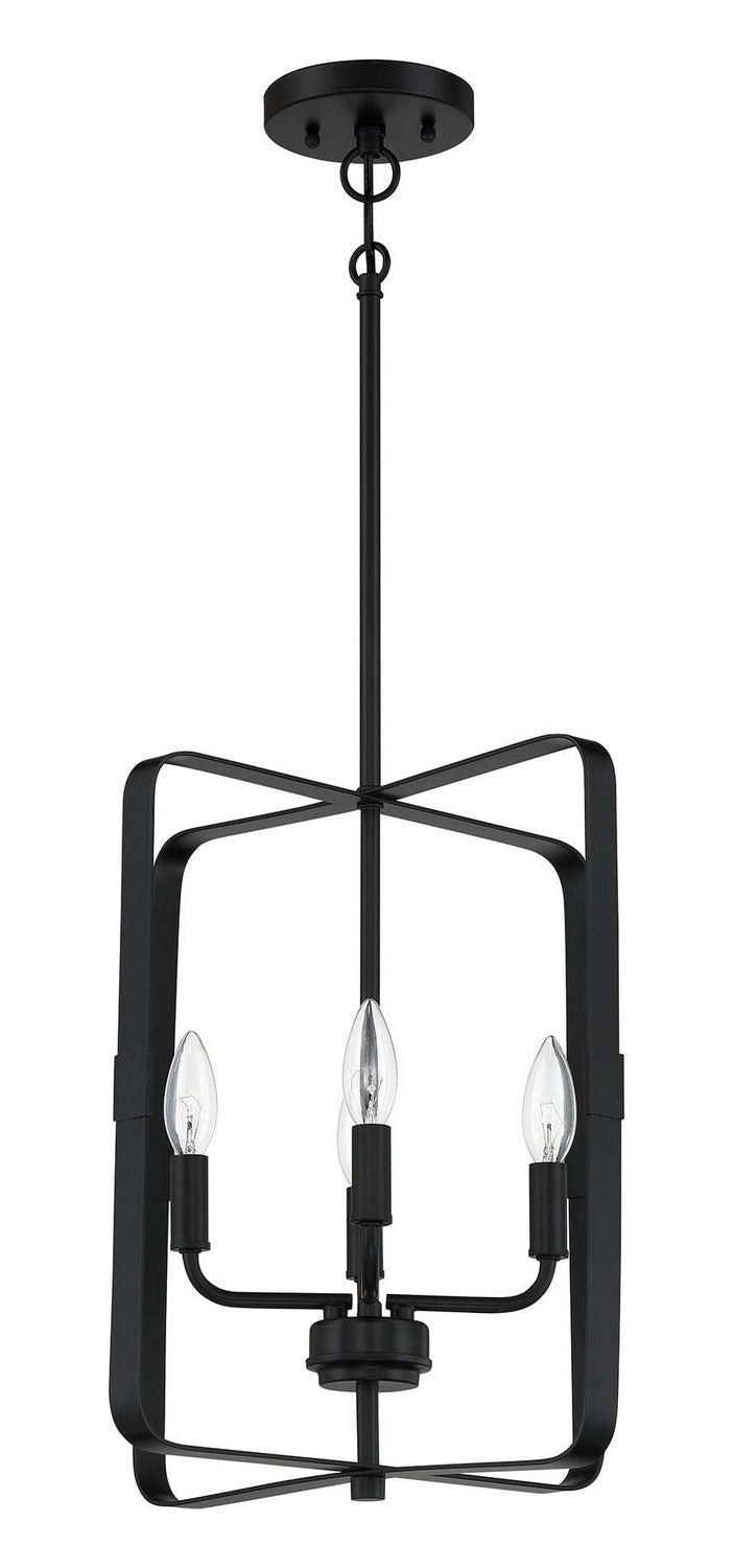 Craftmade - 56034-FB - Four Light Foyer Pendant - Stowe - Flat Black
