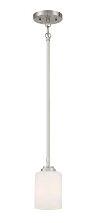 One Light Mini Pendant from the Stowe collection in Brushed Polished Nickel finish by Craftmade