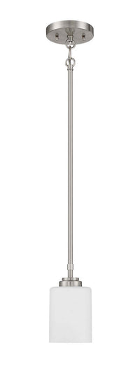 One Light Mini Pendant from the Stowe collection in Brushed Polished Nickel finish by Craftmade