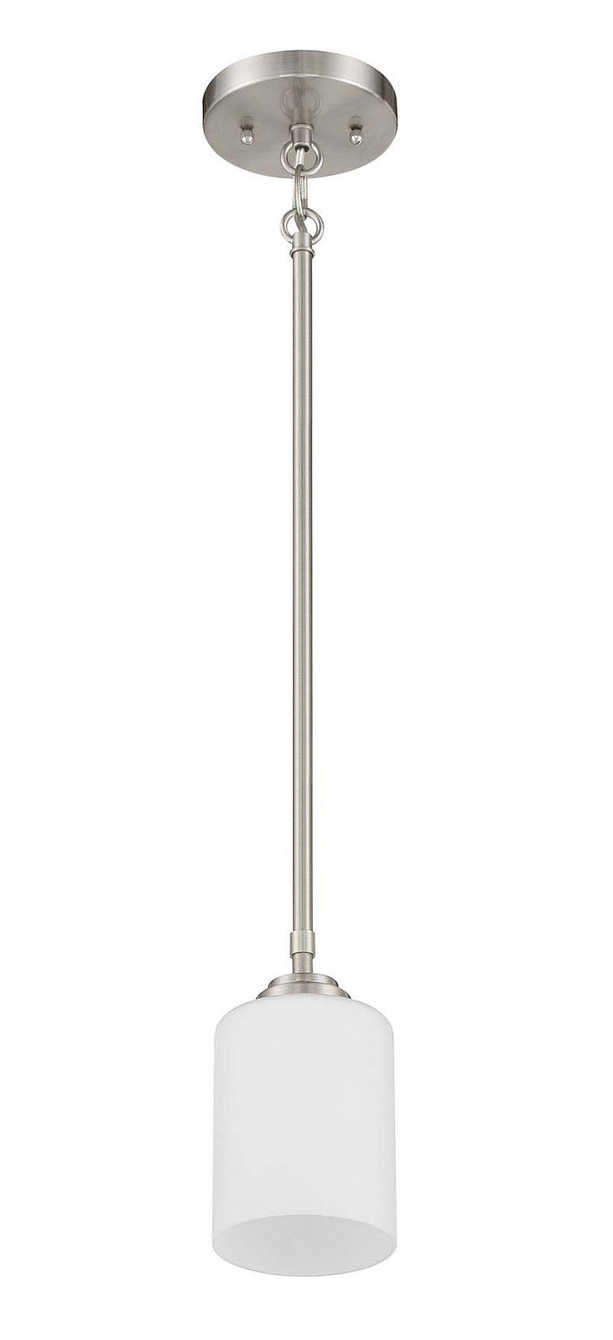 One Light Mini Pendant from the Stowe collection in Brushed Polished Nickel finish by Craftmade