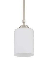 One Light Mini Pendant from the Stowe collection in Brushed Polished Nickel finish by Craftmade