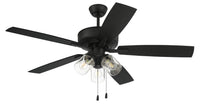 Craftmade - OP104FB5 - 52" Outdoor Ceiling Fan - Outdoor Pro Plus 104 - Flat Black