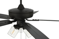 Craftmade - OP104FB5 - 52" Outdoor Ceiling Fan - Outdoor Pro Plus 104 - Flat Black