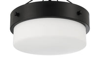 Craftmade Two Light Flushmount from the Oak Street collection in Flat Black finish
