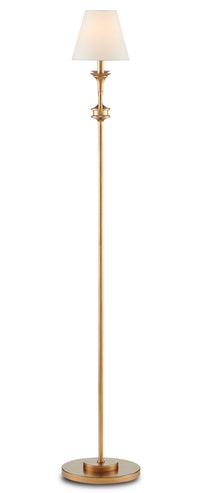 Currey and Company - 8000-0109 - Two Light Floor Lamp - Nottaway - Brass