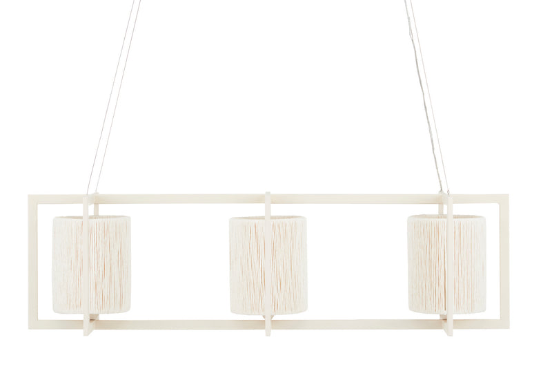 Currey and Company - 9000-0838 - Three Light Chandelier - Monreale - White