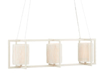 Currey and Company - 9000-0838 - Three Light Chandelier - Monreale - White