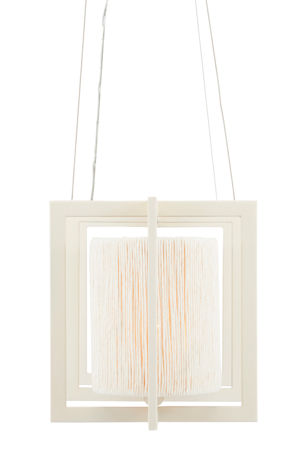 Currey and Company - 9000-0838 - Three Light Chandelier - Monreale - White