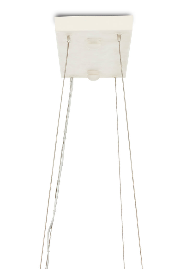 Currey and Company - 9000-0838 - Three Light Chandelier - Monreale - White