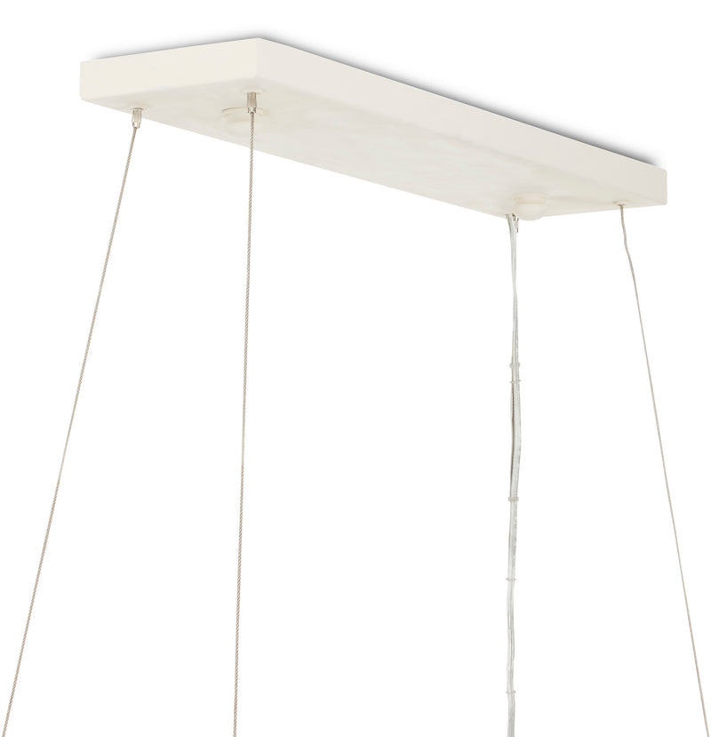 Currey and Company - 9000-0838 - Three Light Chandelier - Monreale - White