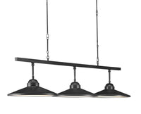 Currey and Company - 9000-0858 - Three Light Chandelier - Ditchley Collection - Black Bronze/White