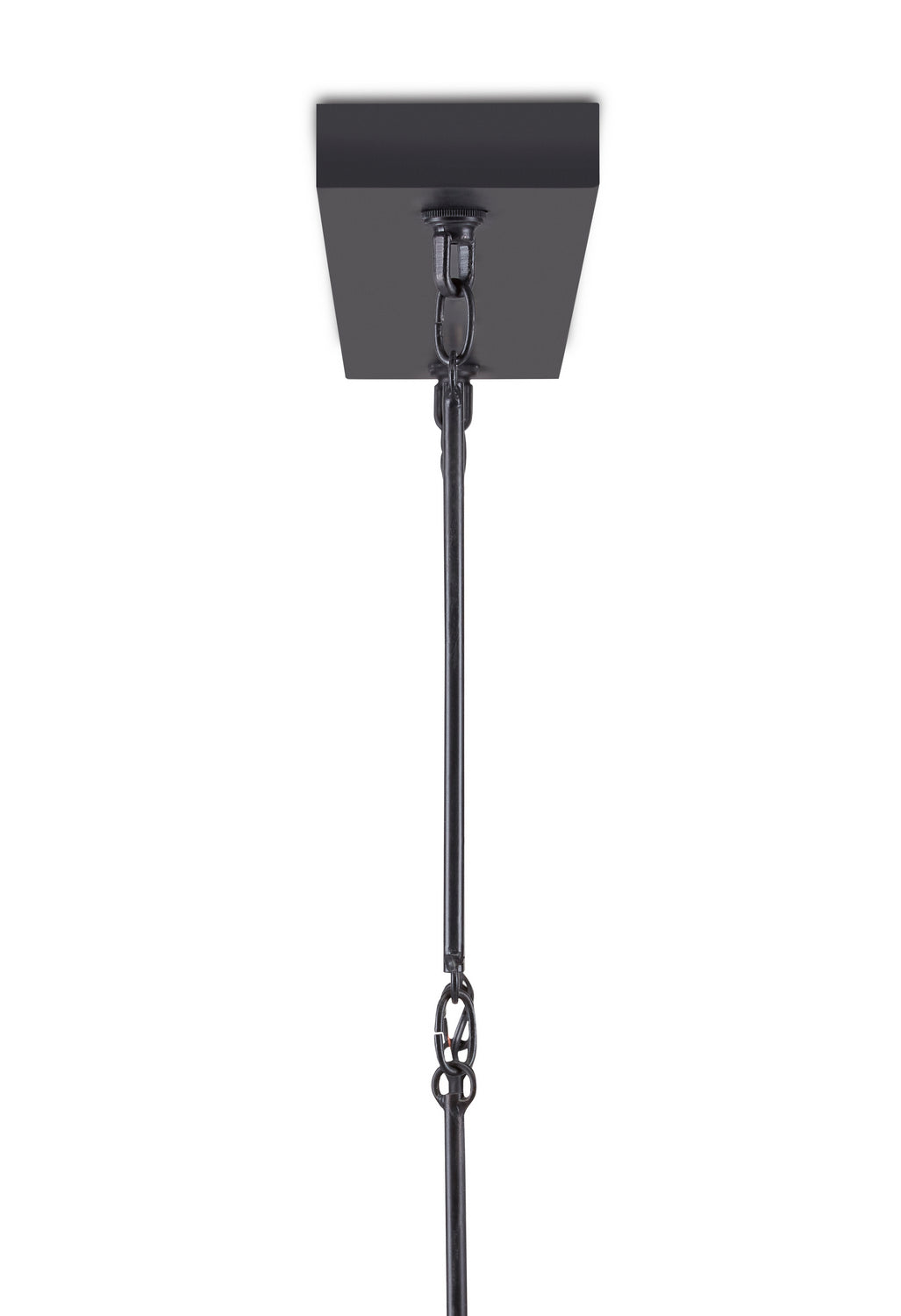 Currey and Company - 9000-0858 - Three Light Chandelier - Ditchley Collection - Black Bronze/White