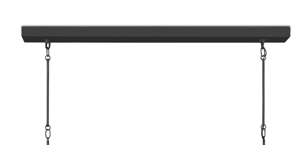 Currey and Company - 9000-0858 - Three Light Chandelier - Ditchley Collection - Black Bronze/White