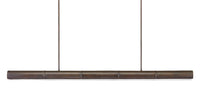 Currey and Company - 9000-0862 - Five Light Linear Chandelier - Lyon Collection - Bronze Verdigris/White