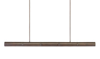 Currey and Company - 9000-0862 - Five Light Linear Chandelier - Lyon Collection - Bronze Verdigris/White