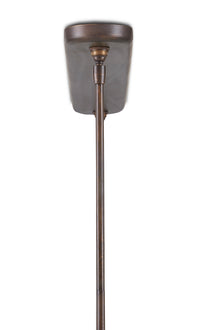 Currey and Company - 9000-0862 - Five Light Linear Chandelier - Lyon Collection - Bronze Verdigris/White