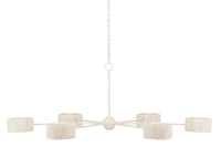 Currey and Company - 9000-0865 - Six Light Chandelier - Monreale Collection - White