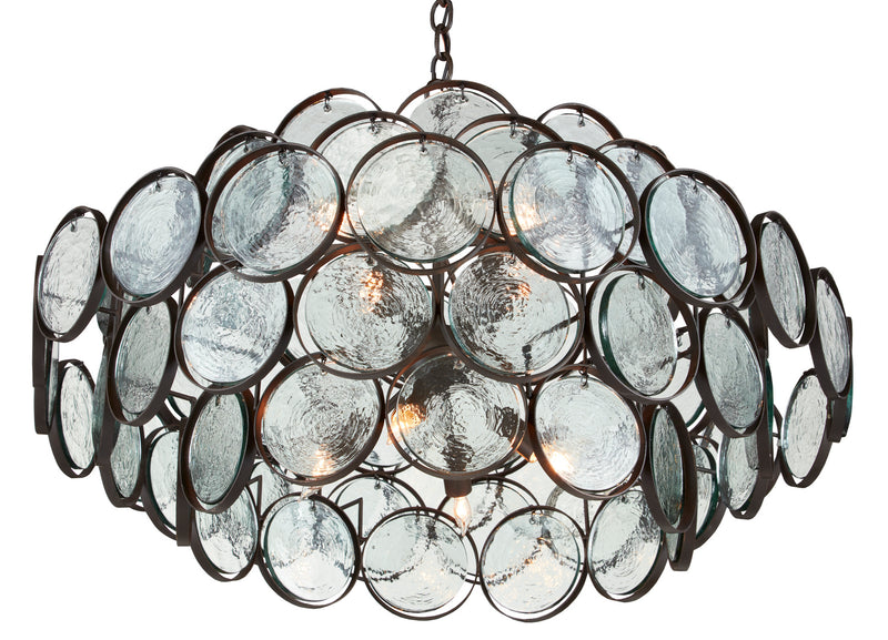 Currey and Company - 9000-0880 - Eight Light Chandelier - Galahad Collection - Bronze