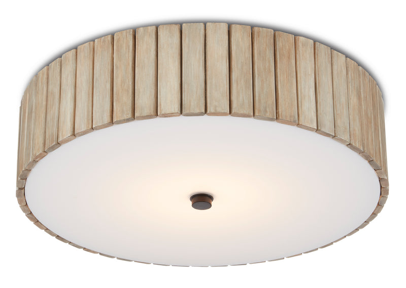 Currey and Company - 9999-0058 - One Light Semi-Flush Mount - Tetterby Collection - Taupe/Black