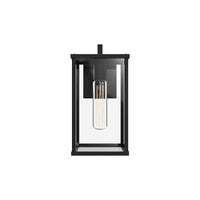 Alora - EW652505BKCL - One Light Exterior Wall Mount - Brentwood - Clear Glass/Textured Black