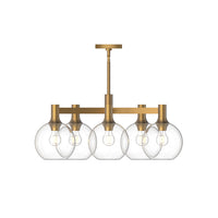 Alora - CH506129AGCL - Five Light Chandelier - Castilla - Aged Gold/Clear Glass