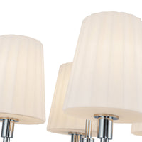 Alora - CH628423CHOP - Four Light Chandelier - Plisse - Chrome/Opal Matte Glass
