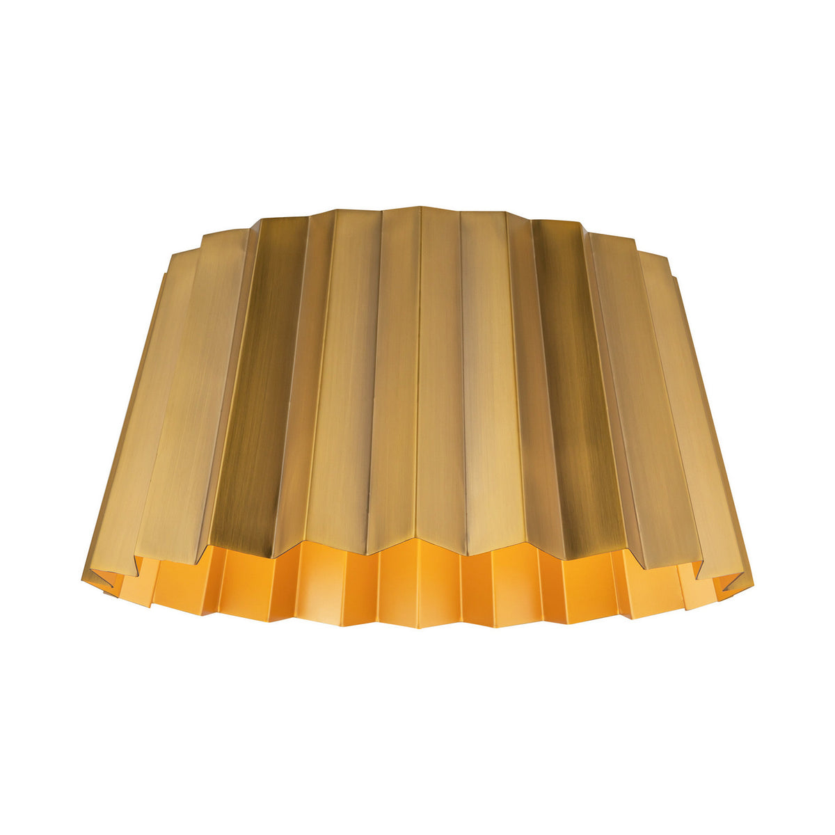 Alora - FM528514AG - Two Light Flush Mount - Plisse - Aged Gold