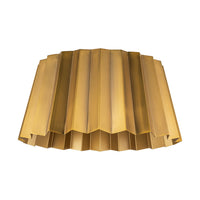 Alora - FM528514AG - Two Light Flush Mount - Plisse - Aged Gold