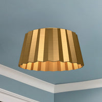 Alora - FM528514AG - Two Light Flush Mount - Plisse - Aged Gold