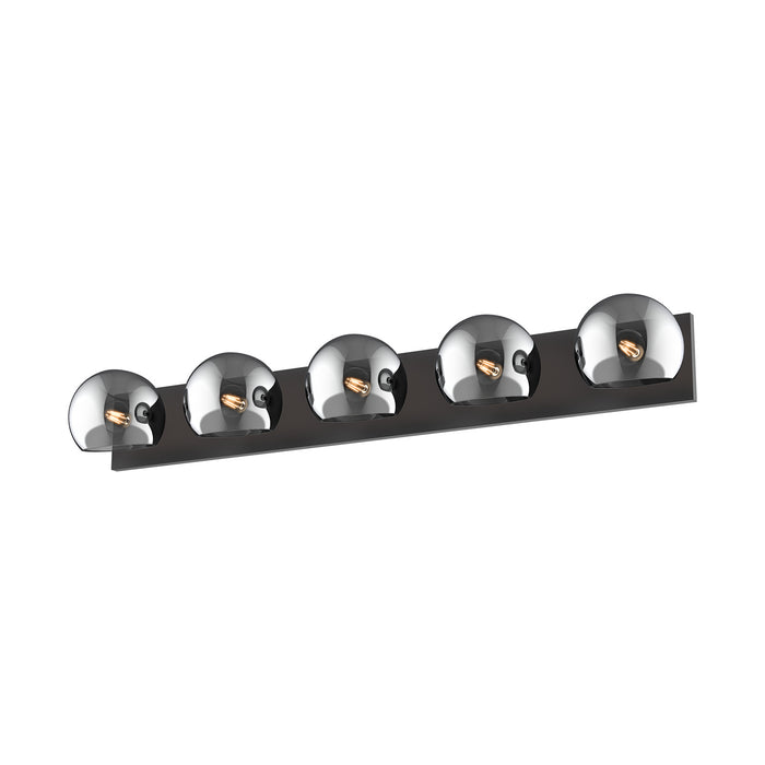 Alora Five Light Bathroom Fixtures from the Willow collection in Matte Black finish