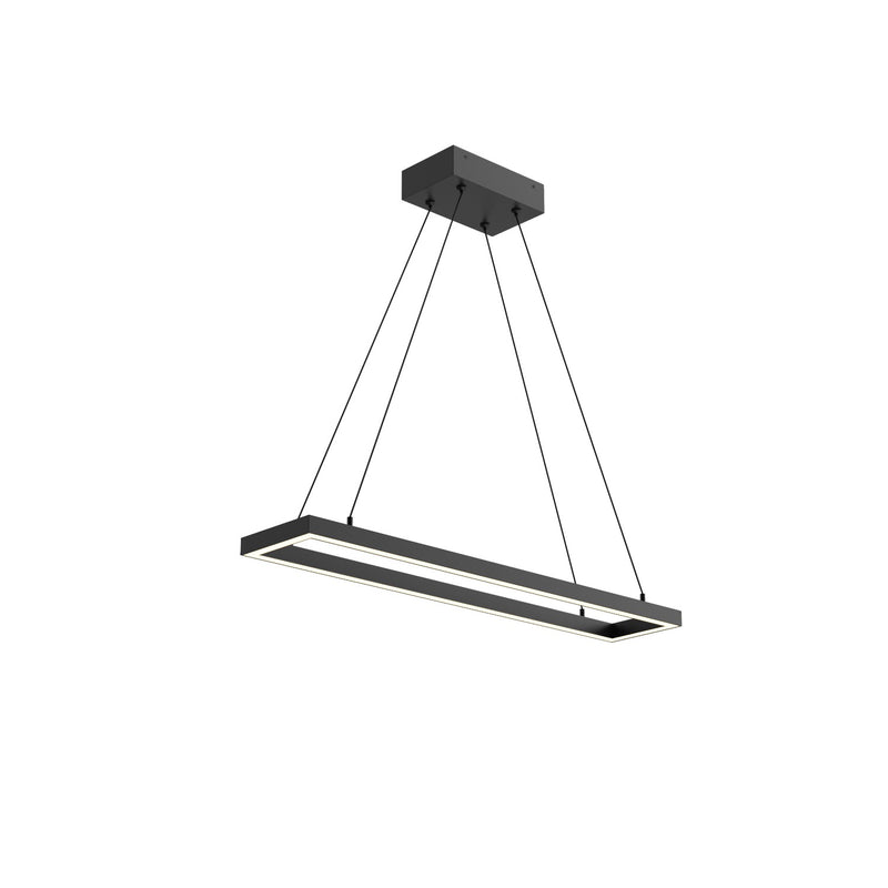 Kuzco Lighting LED Pendant from the Piazza collection in Black|Brushed Gold|White finish